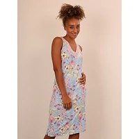Evening Breeze Relaxed-Fit Sleeveless Midi Gown