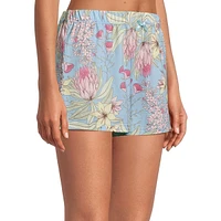 Two-Piece Evening Breeze Floral-Print Top & Shorts Set