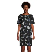 Midnight Blooms Short-Sleeve Sleepshirt
