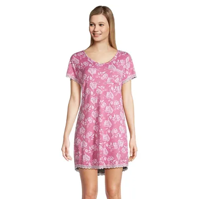 Autumn Skies Lace-Trimmed Sleepshirt