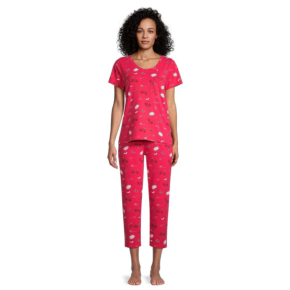 Elegance 2-Piece Print Pyjama Set