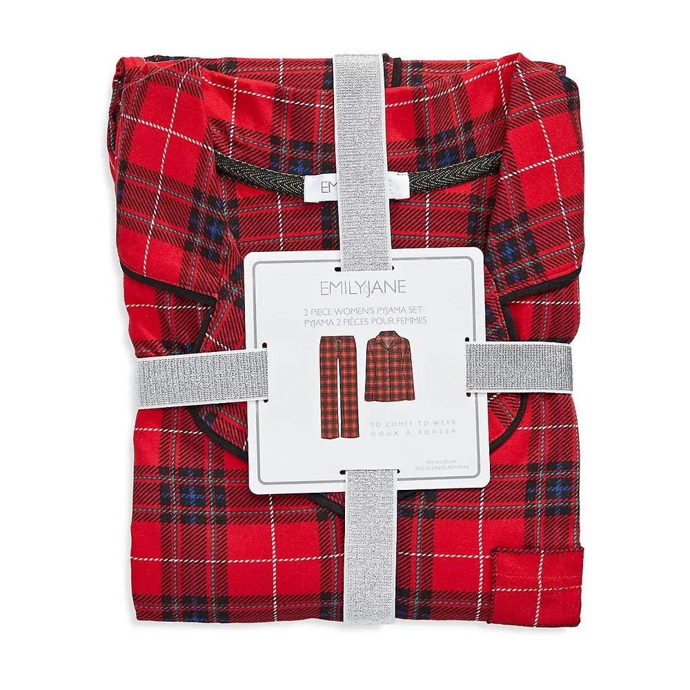 Beary Joyful Holiday-Plaid 2-Piece Pyjama Set