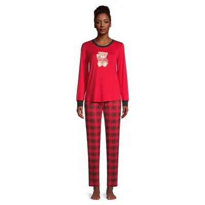 Beary Joyful Holiday 2-Piece Pyjama Set