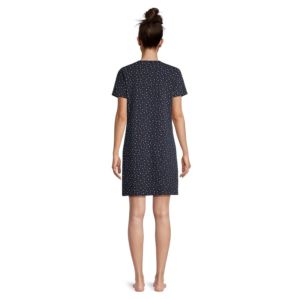 Infinity Cotton-Rich Short-Sleeve Sleepshirt