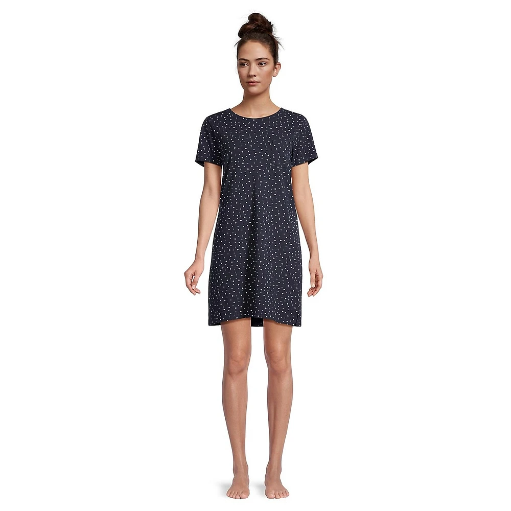Infinity Cotton-Rich Short-Sleeve Sleepshirt