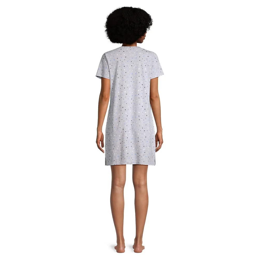 Infinity Cotton-Rich Short-Sleeve Sleepshirt
