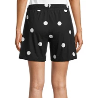 Abstractable Polka Dot-Print Lounge Boxer Shorts