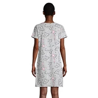 Emily Paris Printed Short-Sleeve V-Neck Sleepshirt