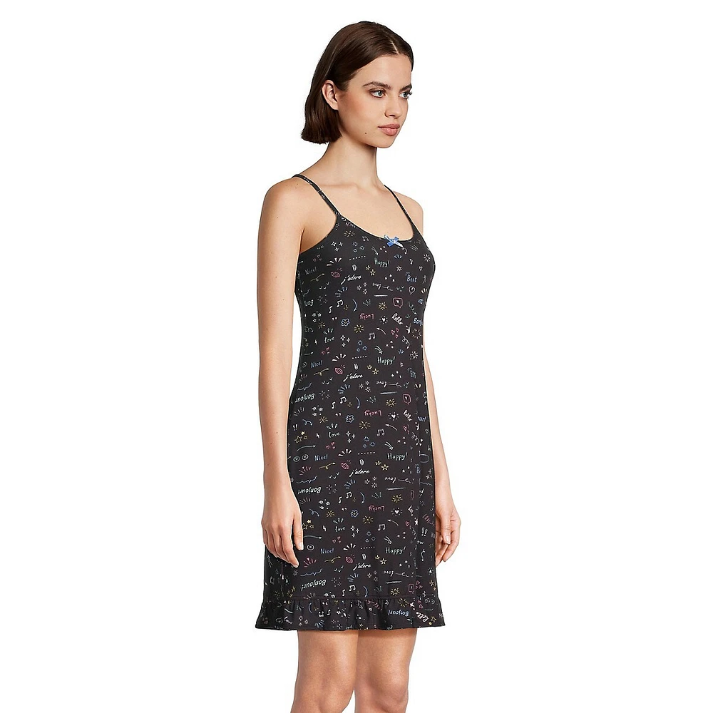 Cute-Print Sleep Chemise