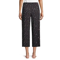 Cute-Print Capri Sleep Pants