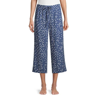 Cute-Print Capri Sleep Pants