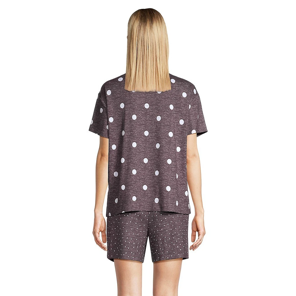 Dots Fever 2-Piece T-Shirt & Boxer Shorts Pyjama Set