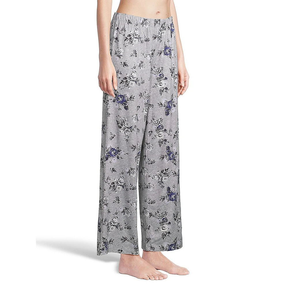 Ensemble pyjama 2 pièces avec chemise à col cranté et pantalon