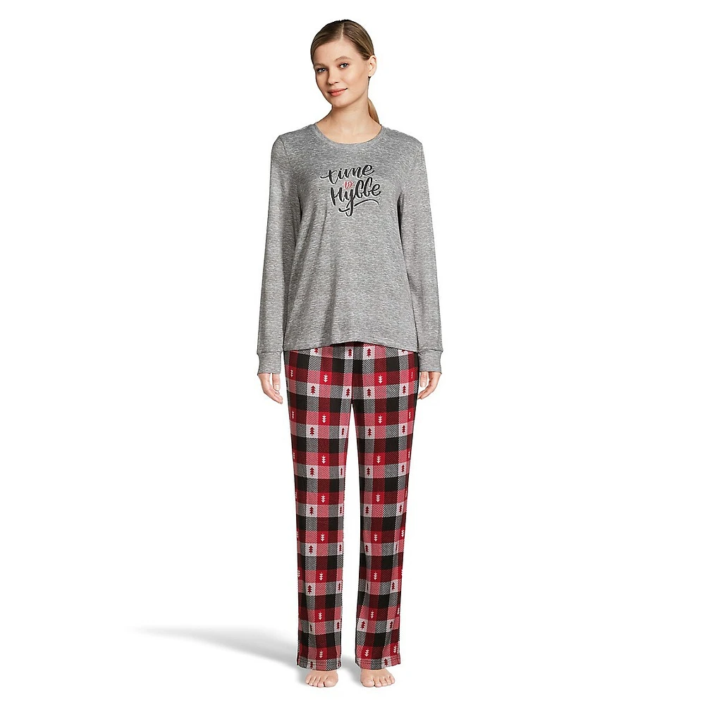 Time To Hygge 2-Piece Sweater-Knit Pyjama Set