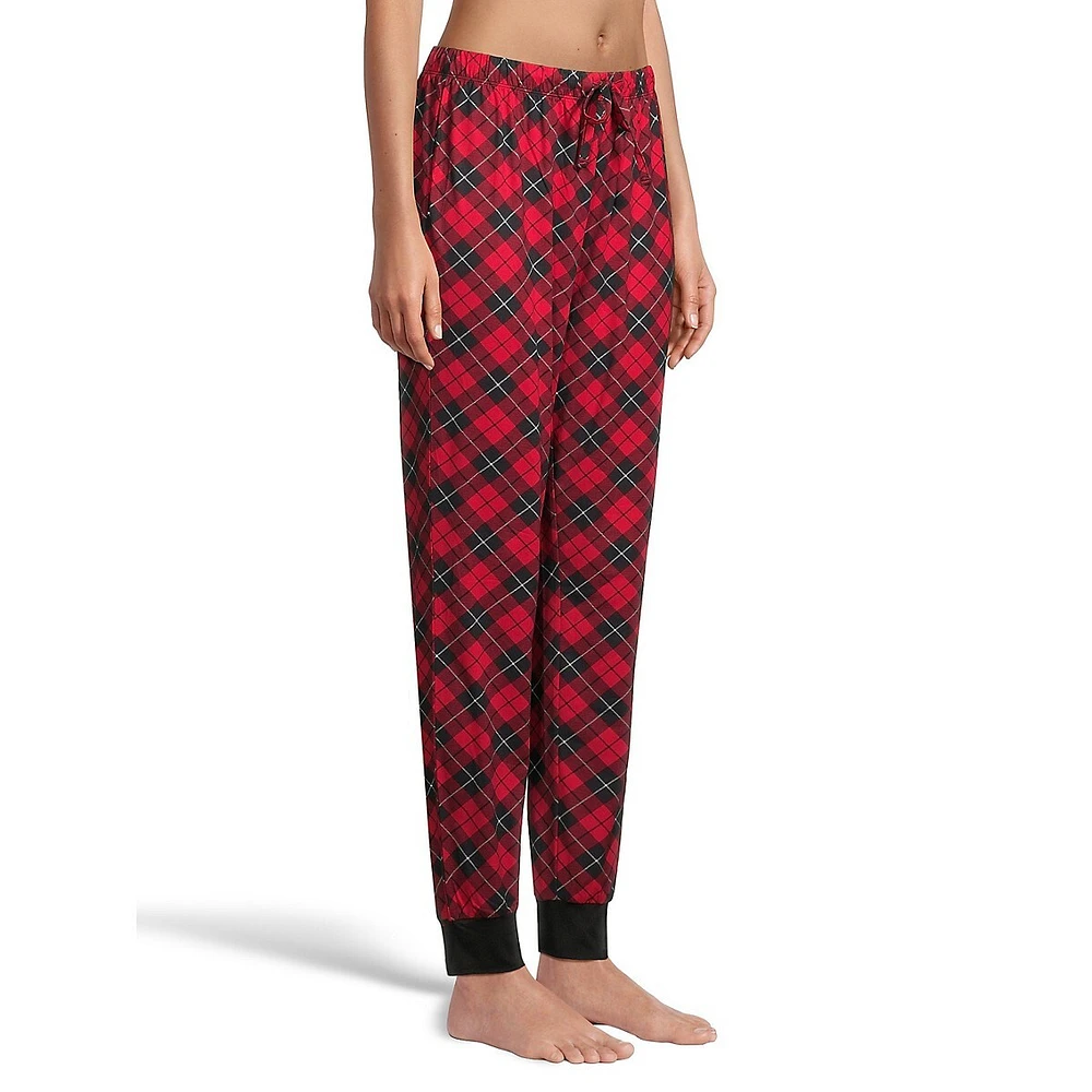 2-Piece Peached Jersey Jogger Pyjama Set