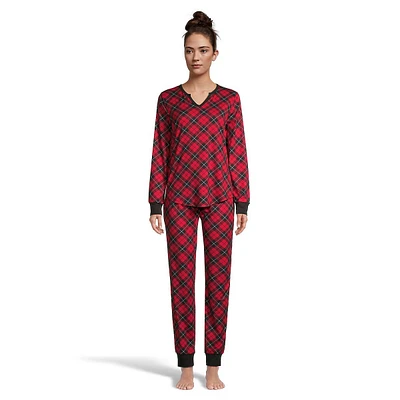 2-Piece Peached Jersey Jogger Pyjama Set