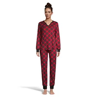 2-Piece Peached Jersey Jogger Pyjama Set