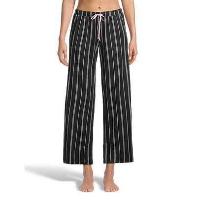 Print Wide-Leg Sleep Pants