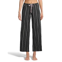 Print Wide-Leg Sleep Pants