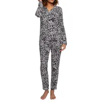 Pyjama 2 pièces à motif léopard en bambou