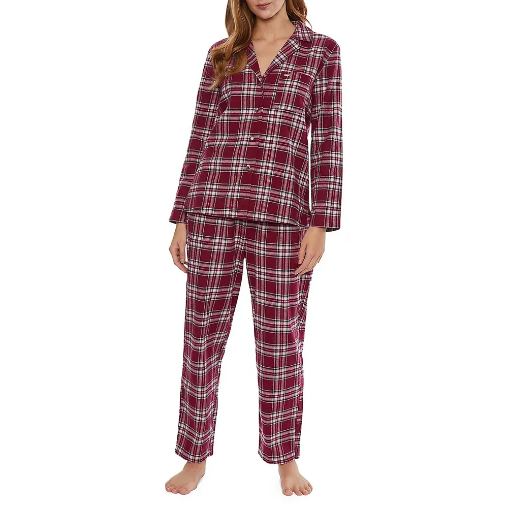 Plaid 2-Piece Pyjamas Set