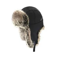 Faux Fur-Trim Aviator Hat