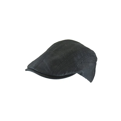 Linen-Cotton Panelled Topstitch Ivy Cap