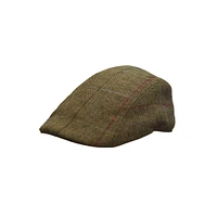 Wool-Blend Windowpane Check Duckbill Cap