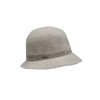 Claude Packable Wool-Blend Cloche Hat