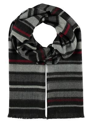 Textured Mixed Stripe Oblong Scarf