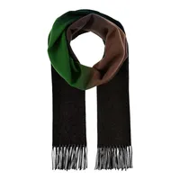 Gradiant-Block Wool Scarf