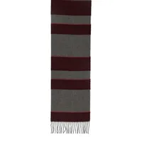 Chevron-Knit Block Stripe Scarf