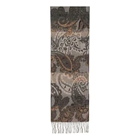 Fringed Paisley Scarf