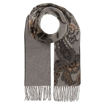 Fringed Paisley Scarf