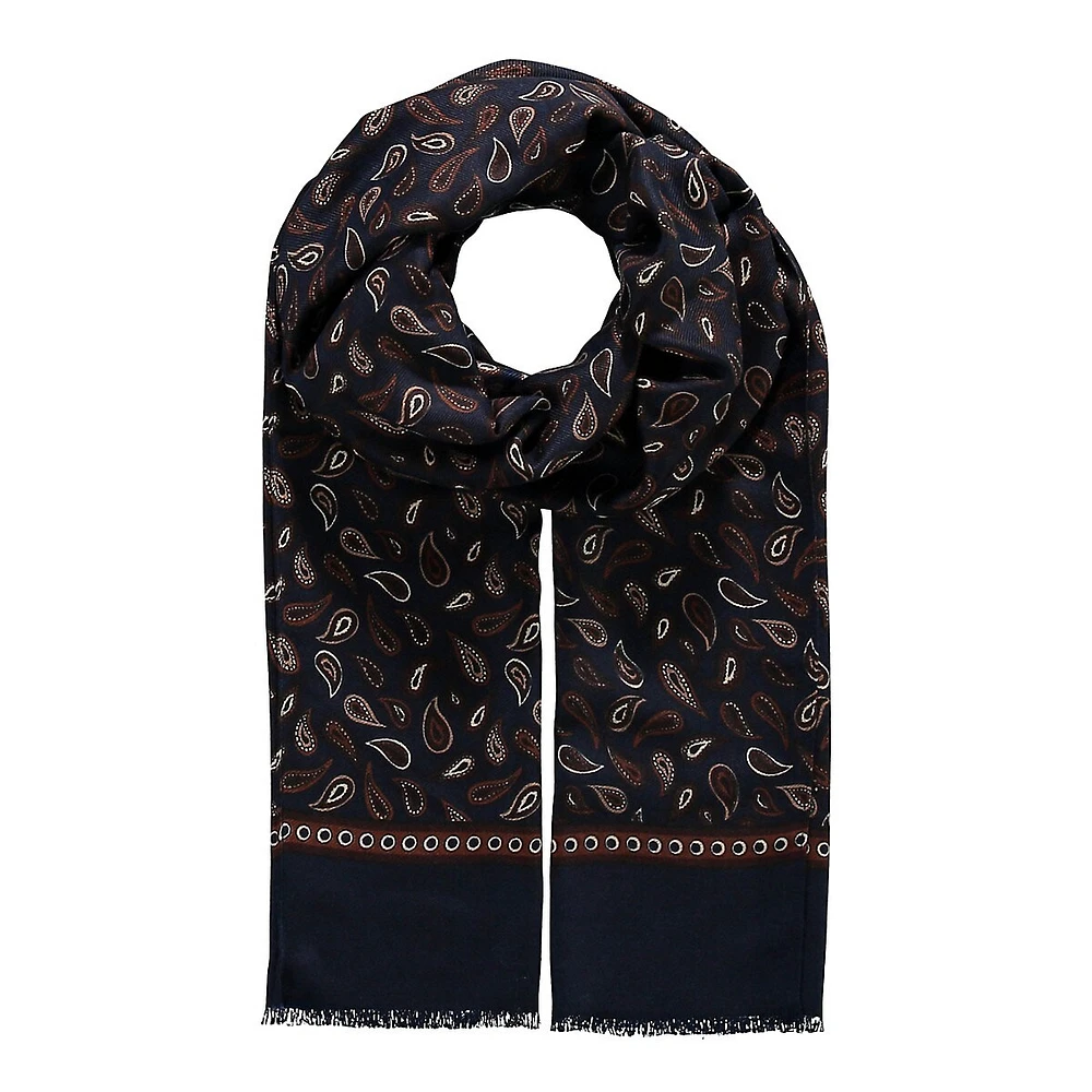 Paisley-Print Scarf