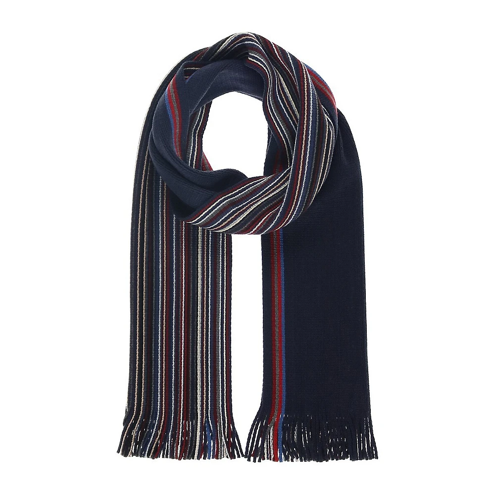 Reversible Mini Stripe Scarf