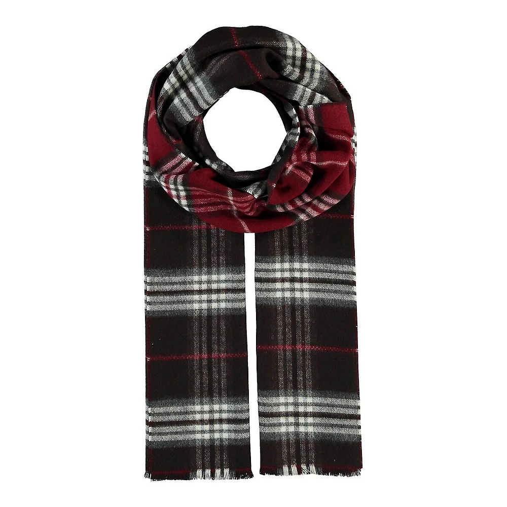 Reversible Plaid Scarf