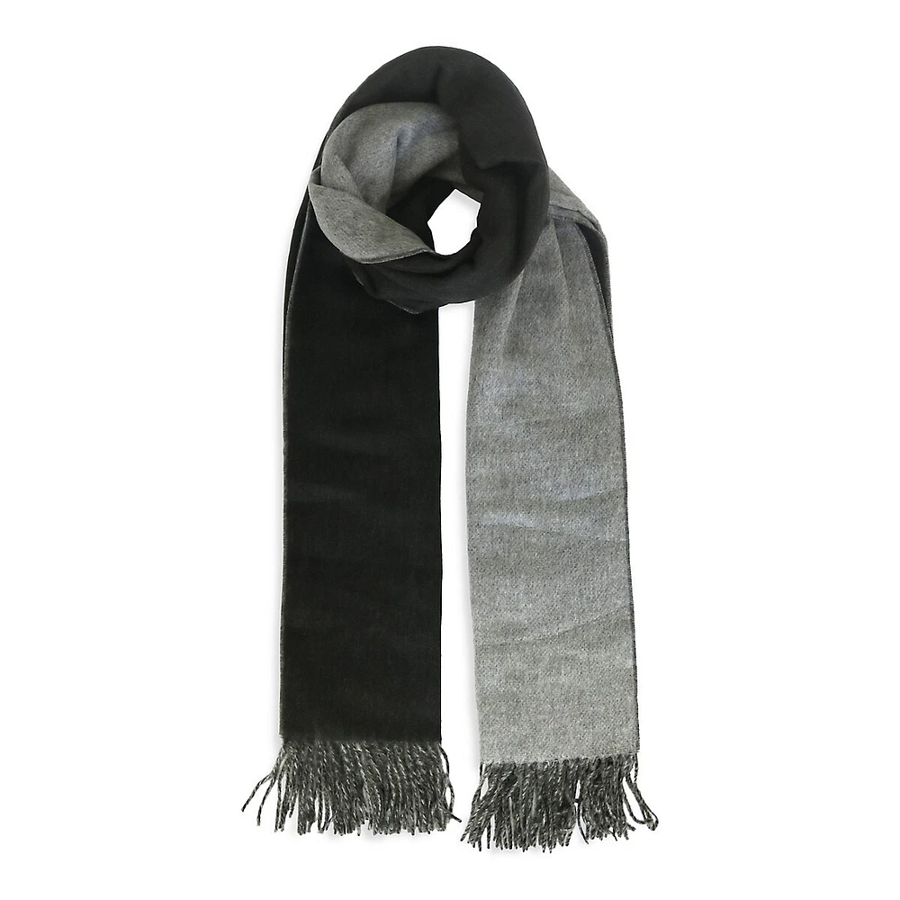 Reversible Fringed Scarf