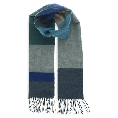 Fringed Colourblock Scarf