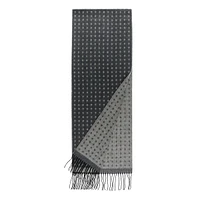 Reversible Fringed Dot Scarf