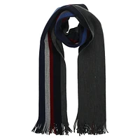 Stripes-To-Solid Reversible Knit Scarf