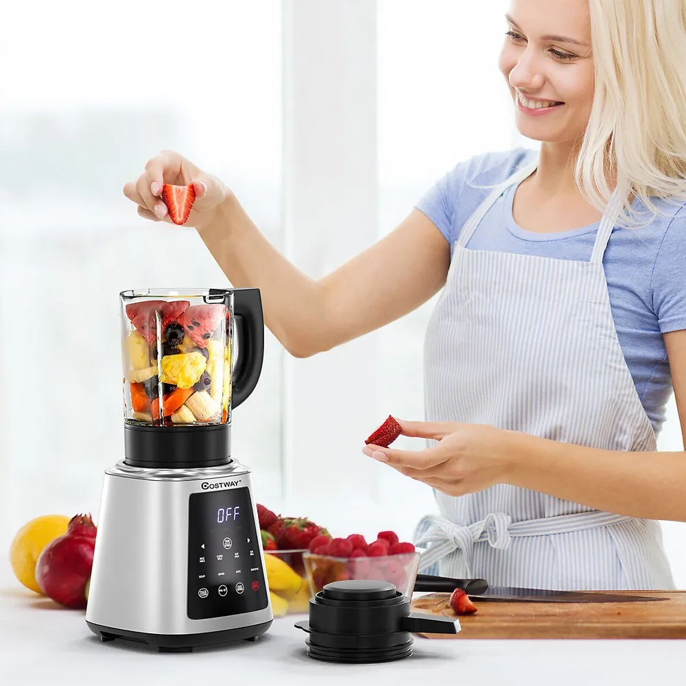 1500W Countertop Smoothies Blender with 10 Speed and 6 Pre-Setting Programs  - Costway