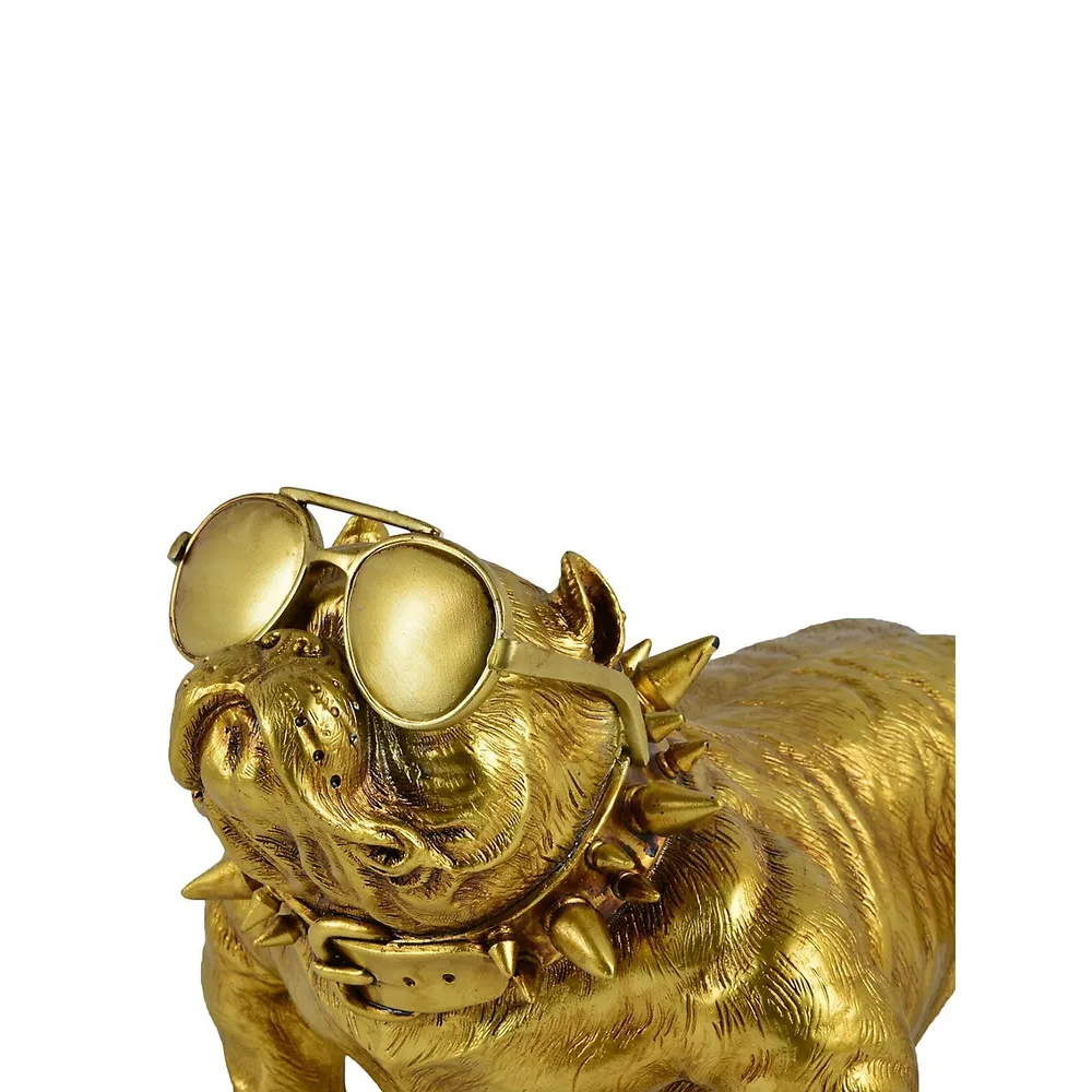 Modern Glamour Bailey Bulldog Statue