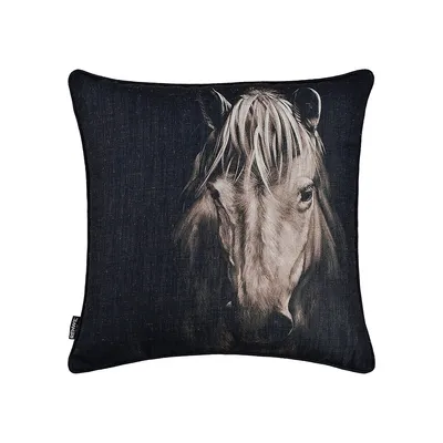 Del Rio Horse Print Square Cushion
