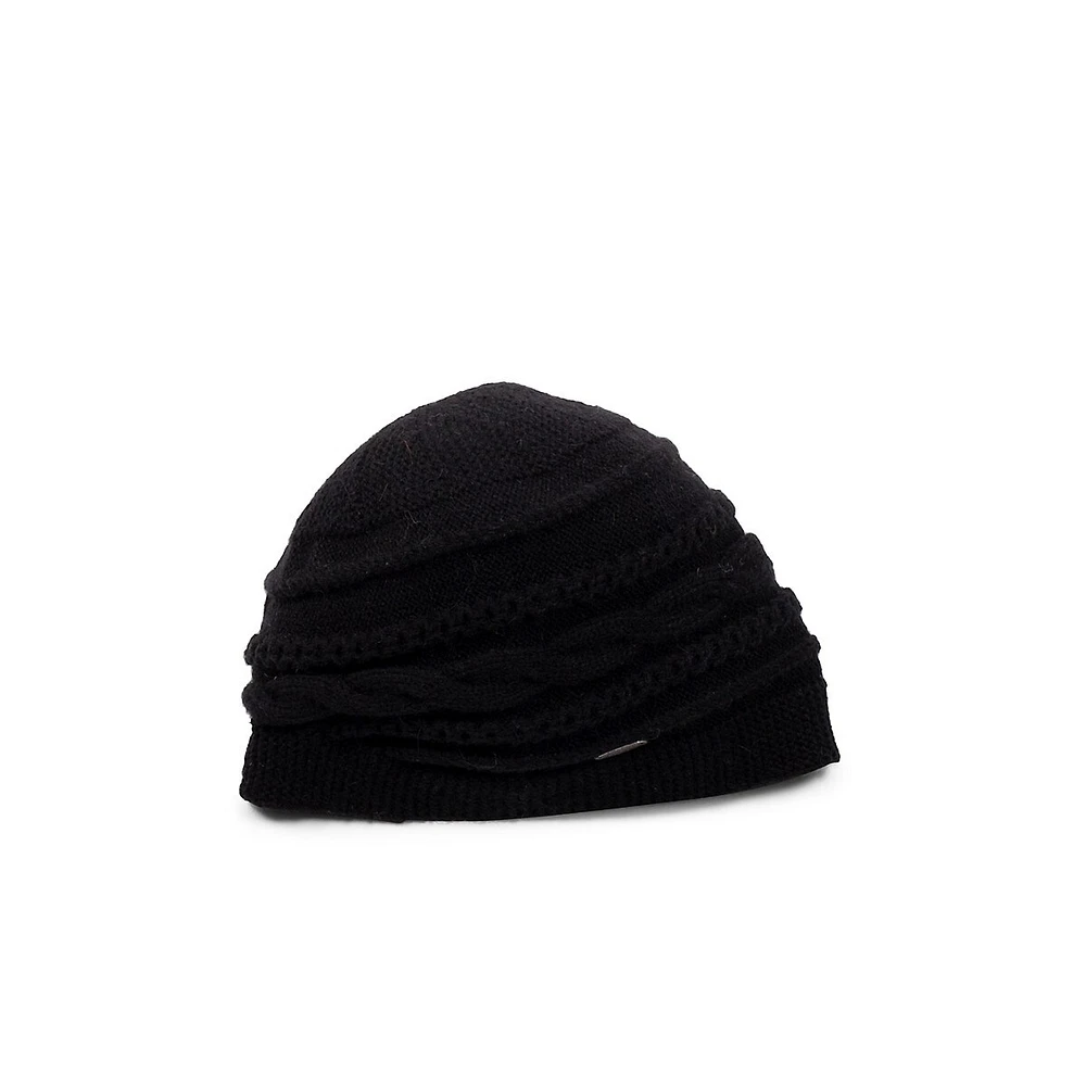 Tuque en tricot à motif chaîne Bellia