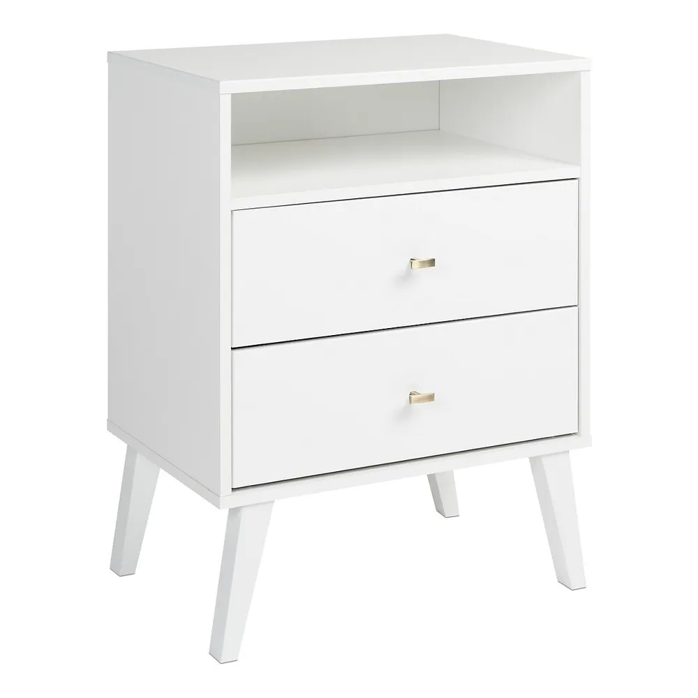 Milo 2-Drawer Tall Nightstand