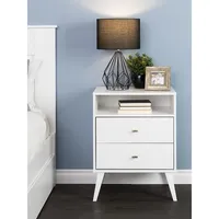 Milo 2-Drawer Tall Nightstand