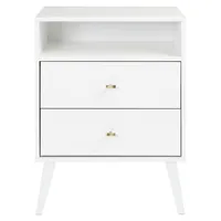 Milo 2-Drawer Tall Nightstand