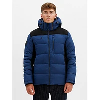 Textured Heather Puffer Jacket