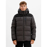 Textured Heather Puffer Jacket